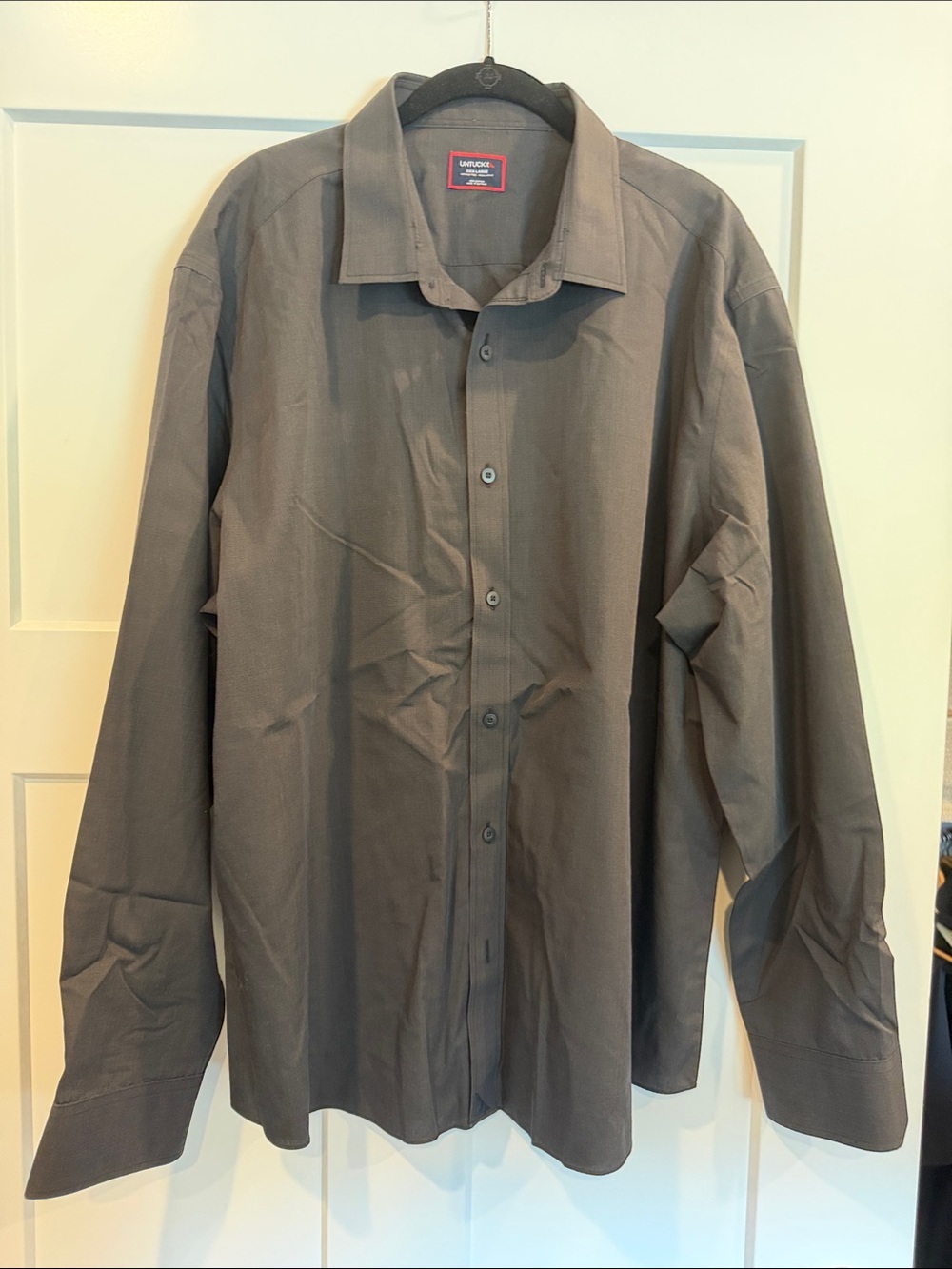 UNTUCKit Men’s Lightweight Button-Up Shirt Jacket — Gray